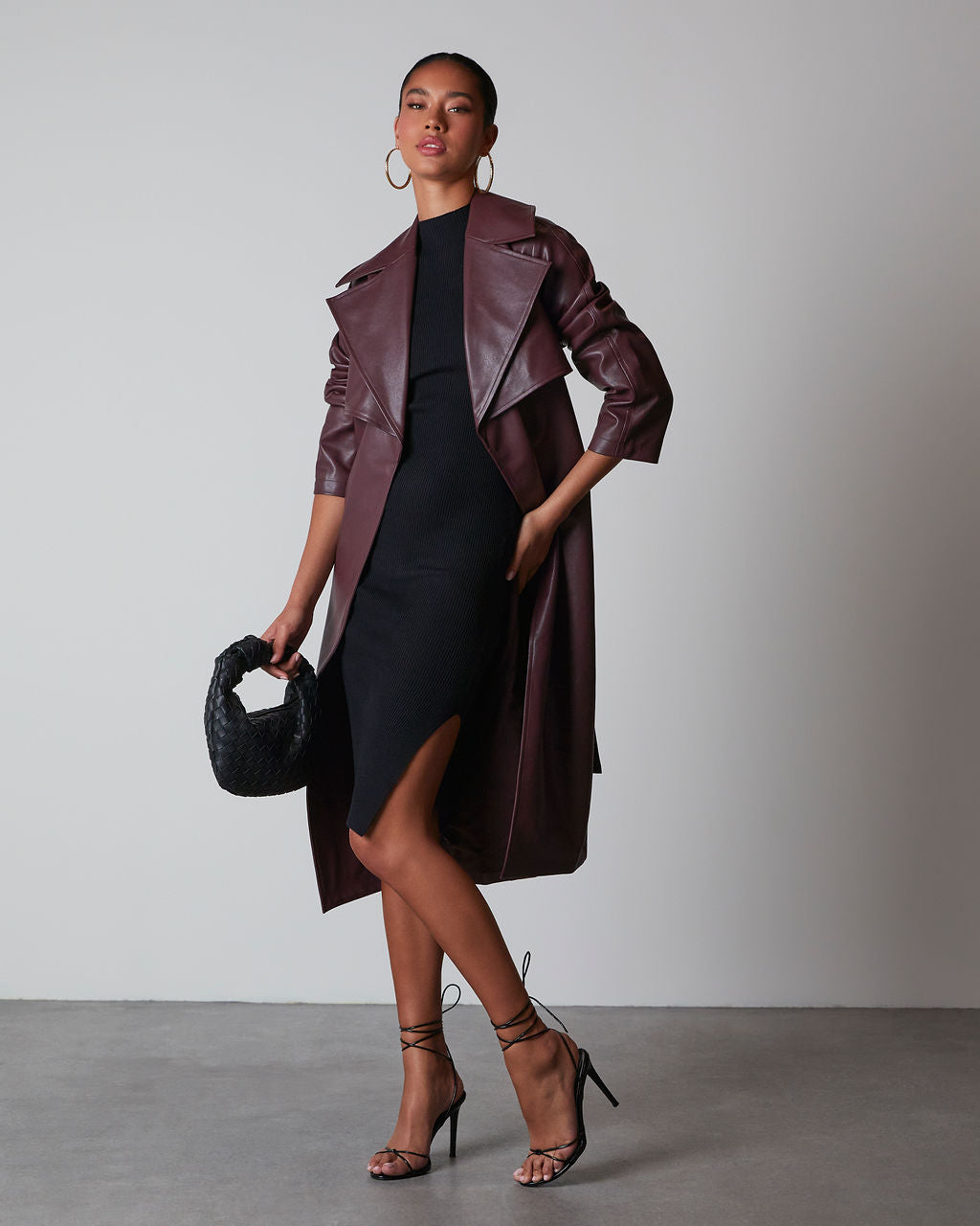 Essential Mock Neck Knit Midi Dress