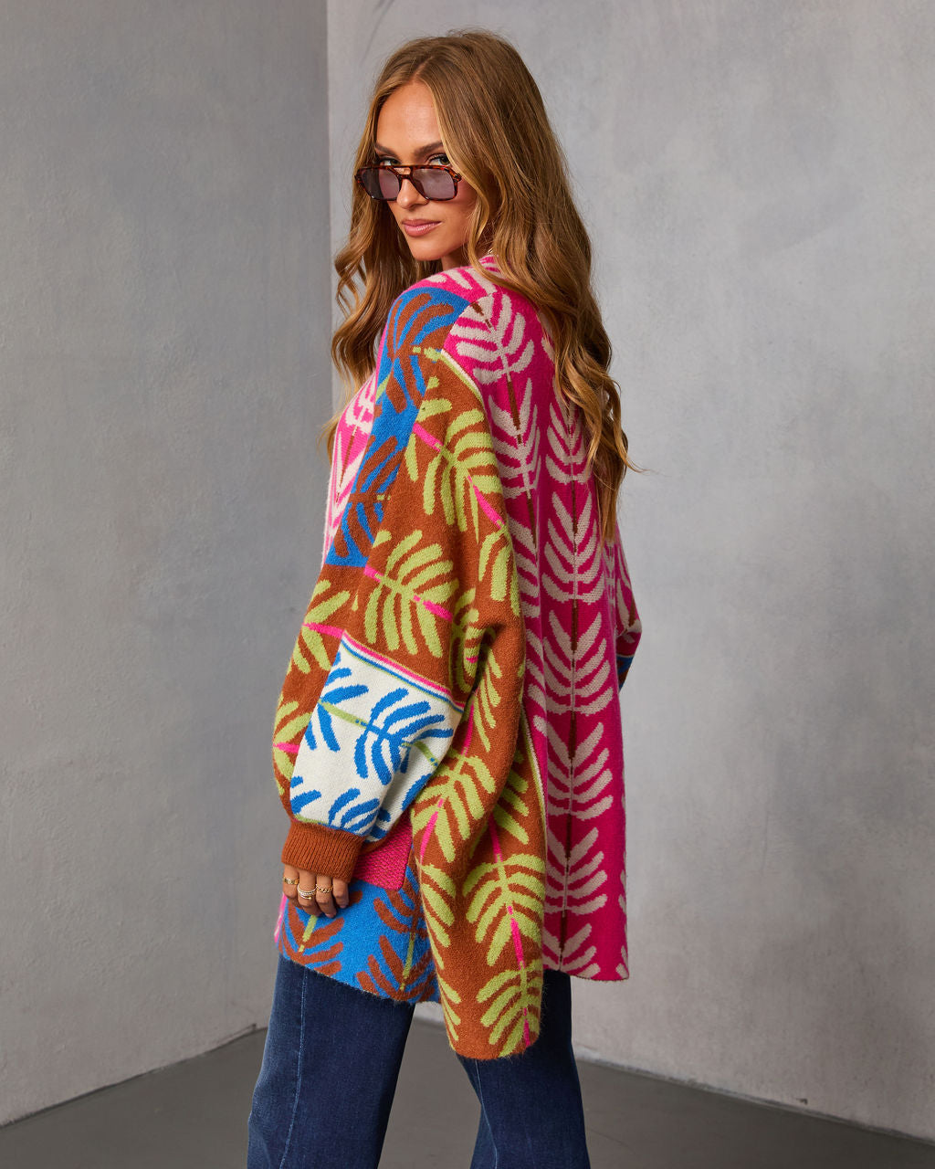 Gildelle Multi Color Print Cardigan