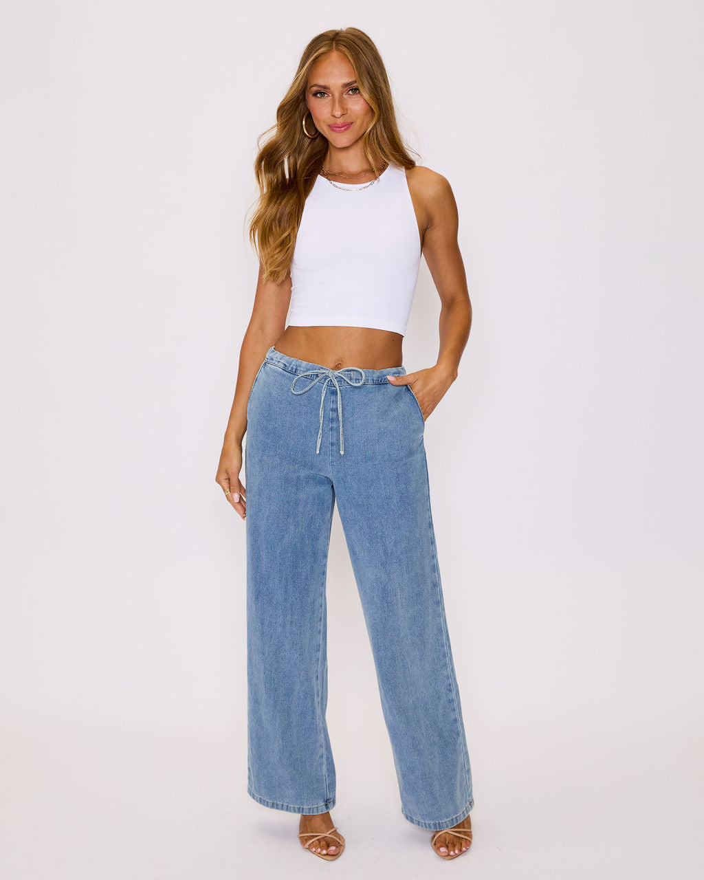 Sarah Drawstring Jeans