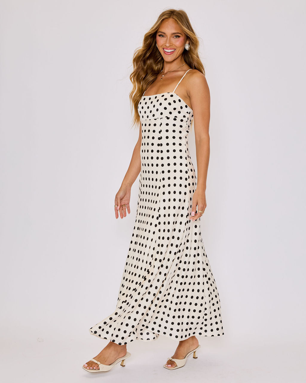 Paulina Polka Dot Maxi Dress