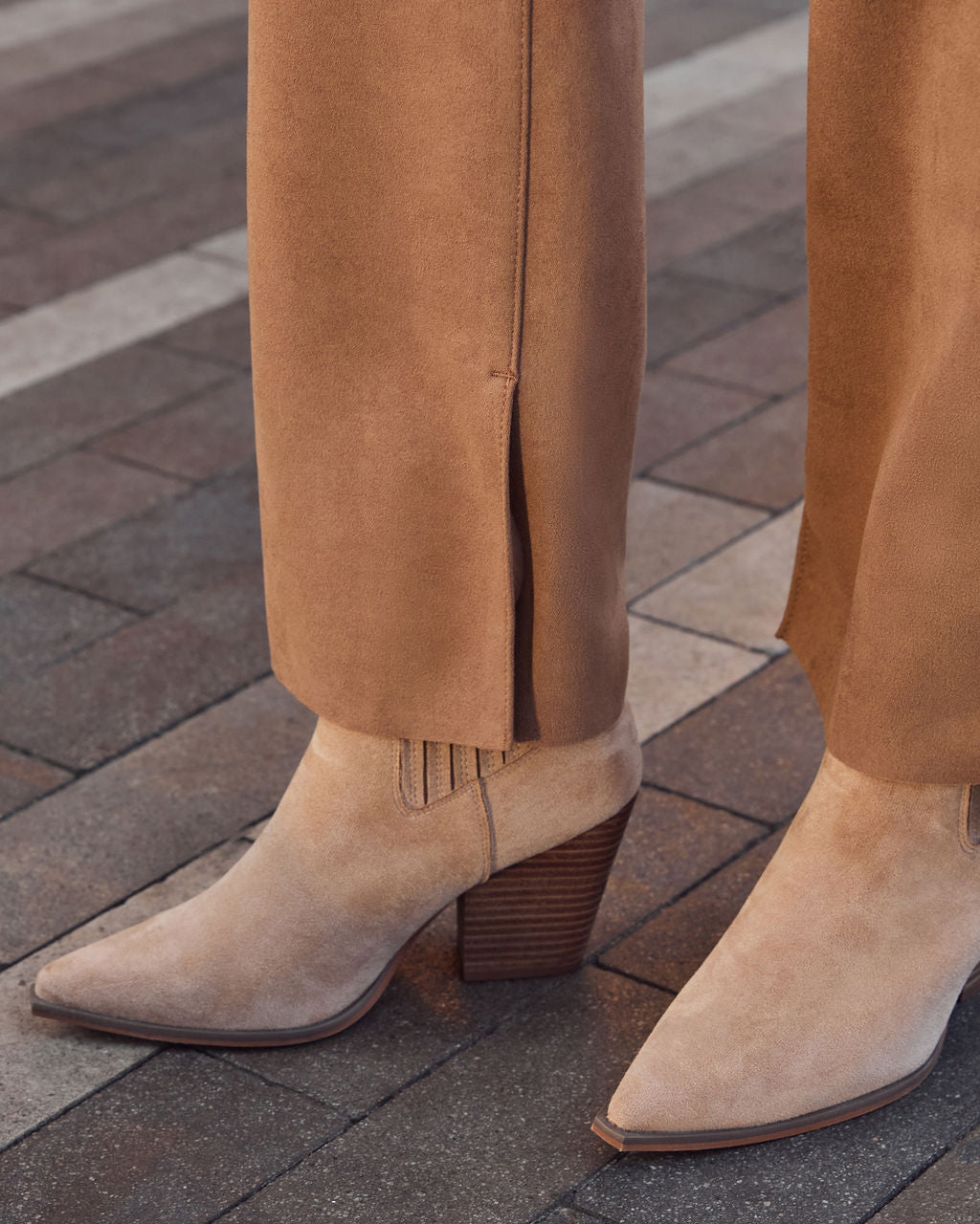 Butternut Suede Straight Leg Pants