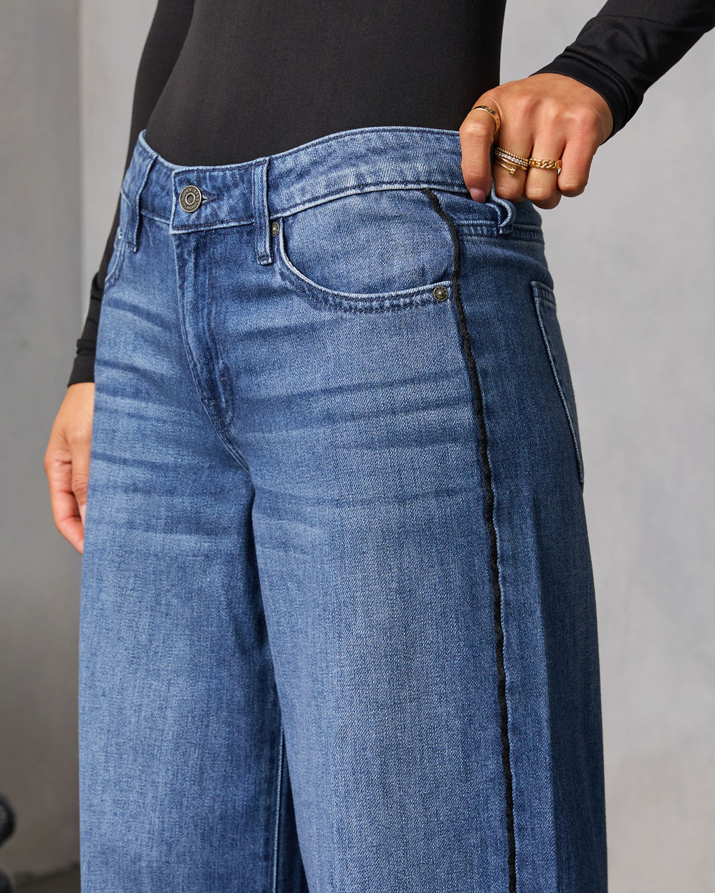 Senisa Rigid Wide Leg Jeans